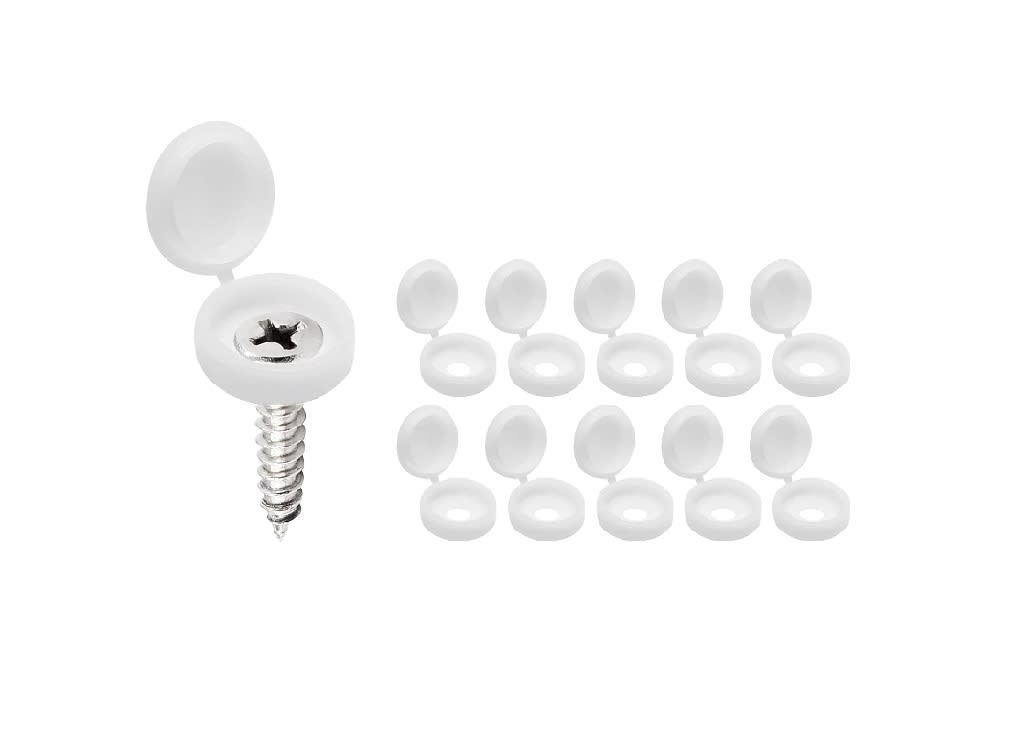 Tapa de Plástico para Tornillos Clavos Blanco x 20 Unid.2
