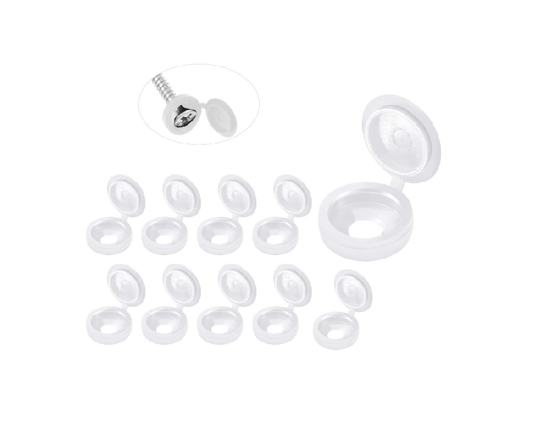 Tapa de Plástico para Tornillos Clavos Blanco x 20 Unid. 0