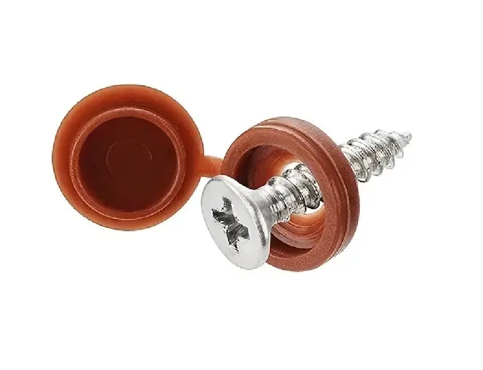 Tapa de Plástico para Tornillos Caramelo x 20 Unid.2