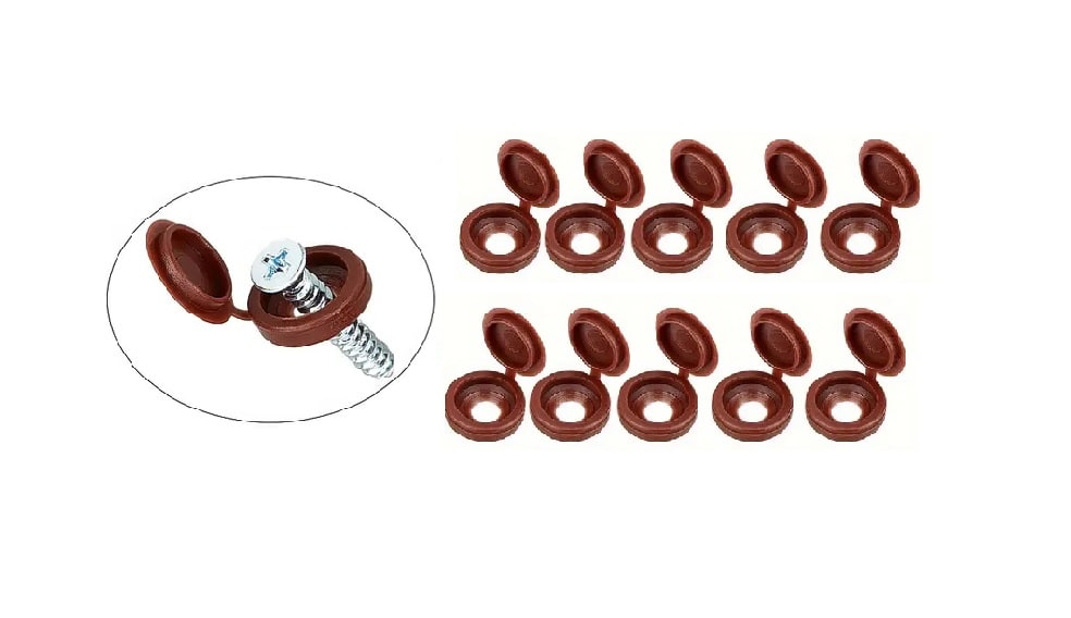 Tapa de Plástico para Tornillos Marrón x 20 Unid. 0