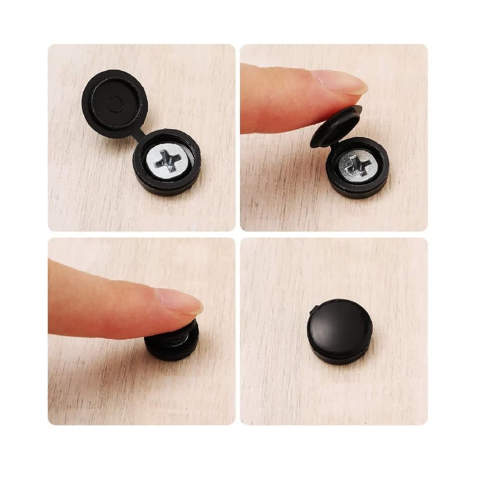 Tapa de Plástico para Tornillos Clavos Negro x 20 Unid.4