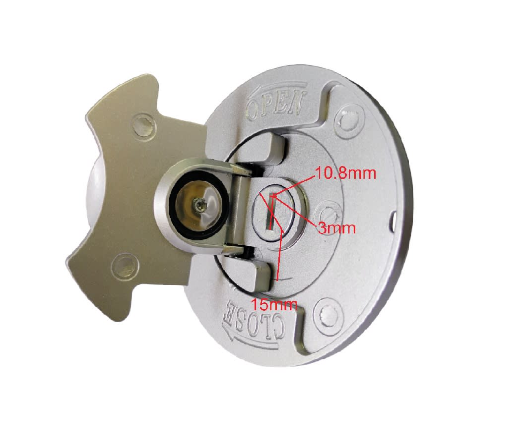 Tapa Estanque Bencina Keeway TX-200 Gris Claro6