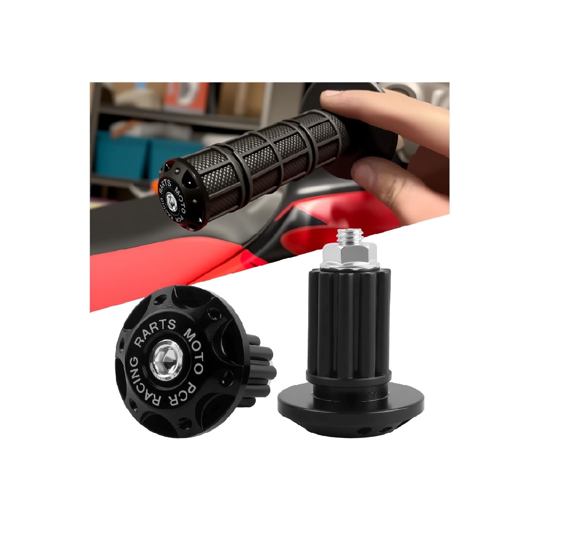 Par Tapa Extremo Manillar Moto4