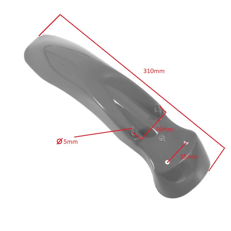Tapabarro Delantero Plástico 49cc 2T Azul1