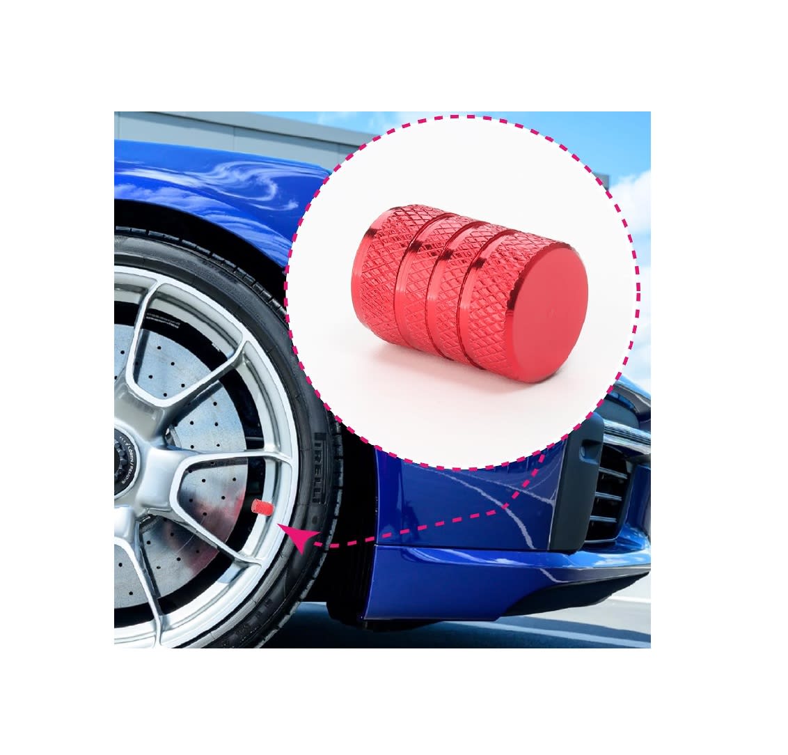 Tapas Vástago Válvula de Neumático x 4 Unid.4