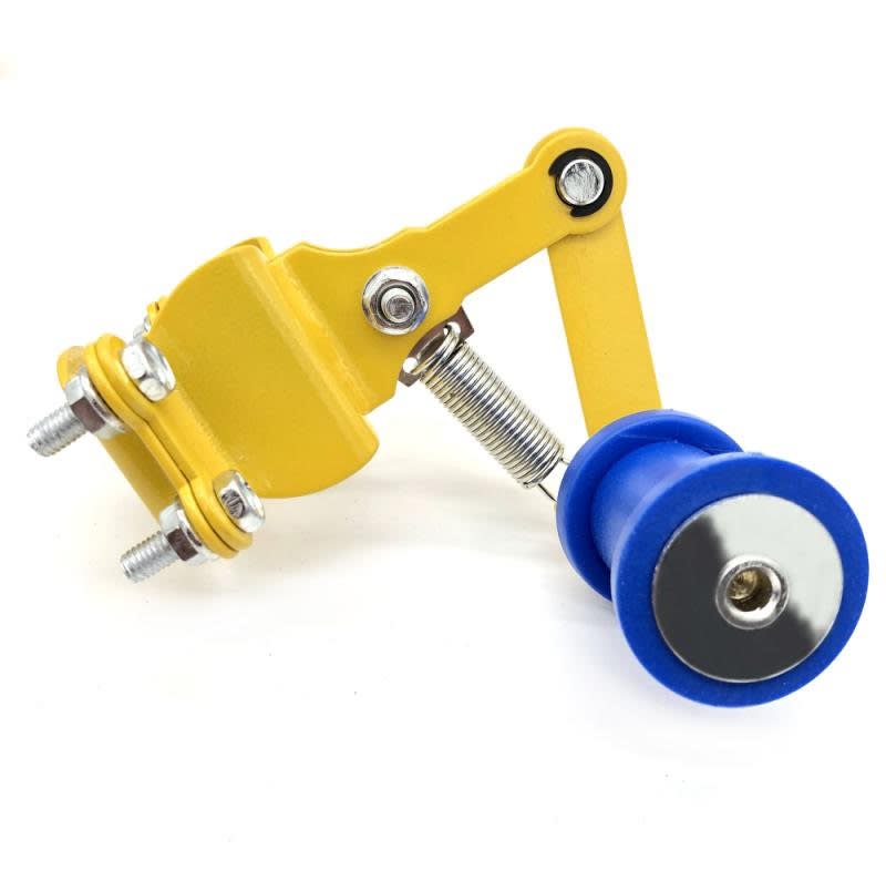 Tensor Cadena Moto Base Amarillo Rodillo Azul1