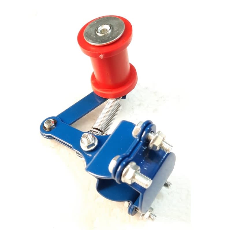 Tensor Cadena Moto Base Azul Rodillo Rojo2