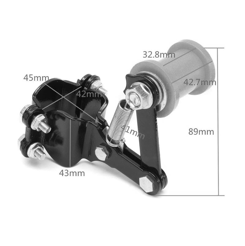 Tensor Cadena Moto Base Rojo Rodillo Rojo5