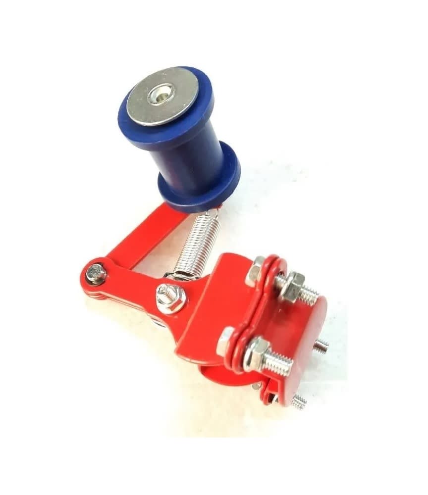 Tensor Cadena Moto Base Rojo Rodillo Azul 0