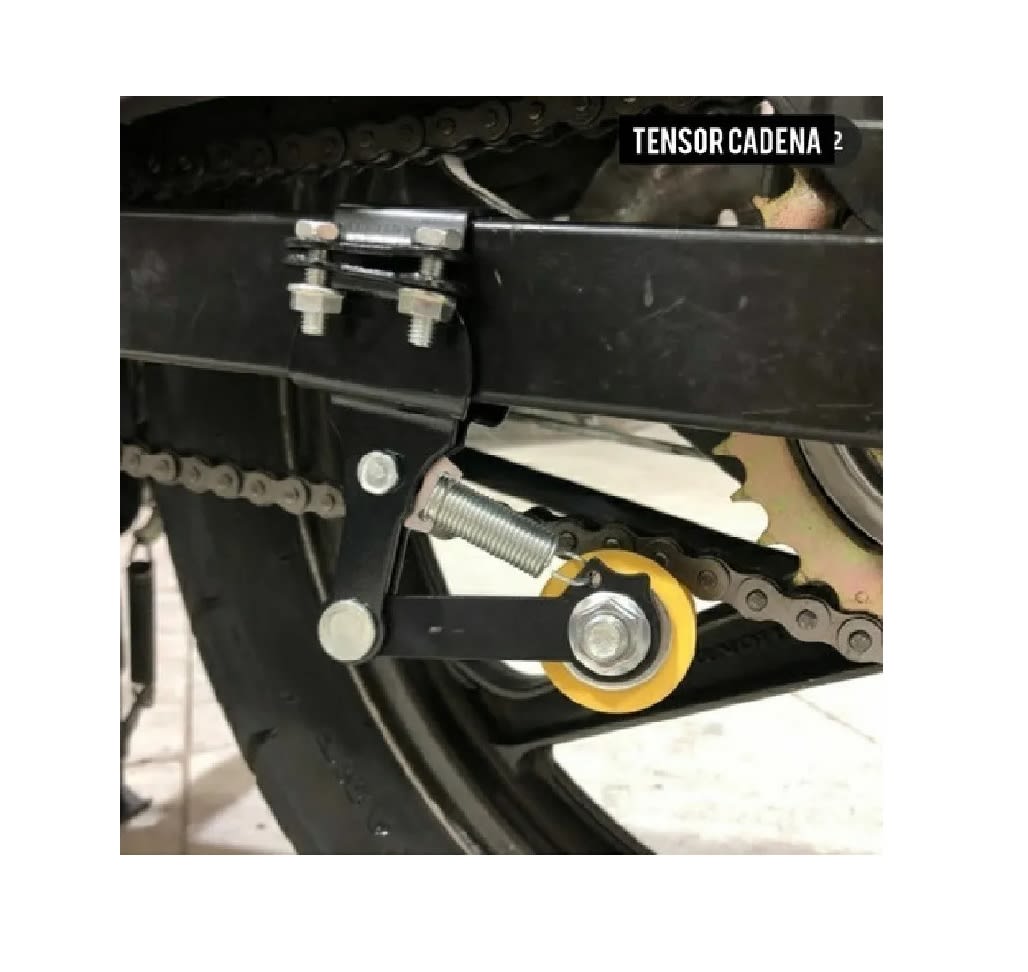 Tensor Cadena Moto Base Rojo Rodillo Azul4