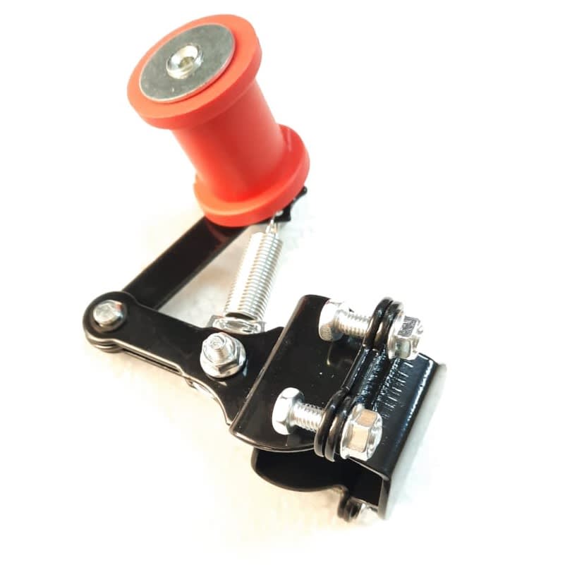Tensor Cadena Moto Base Negro Rodillo Rojo6