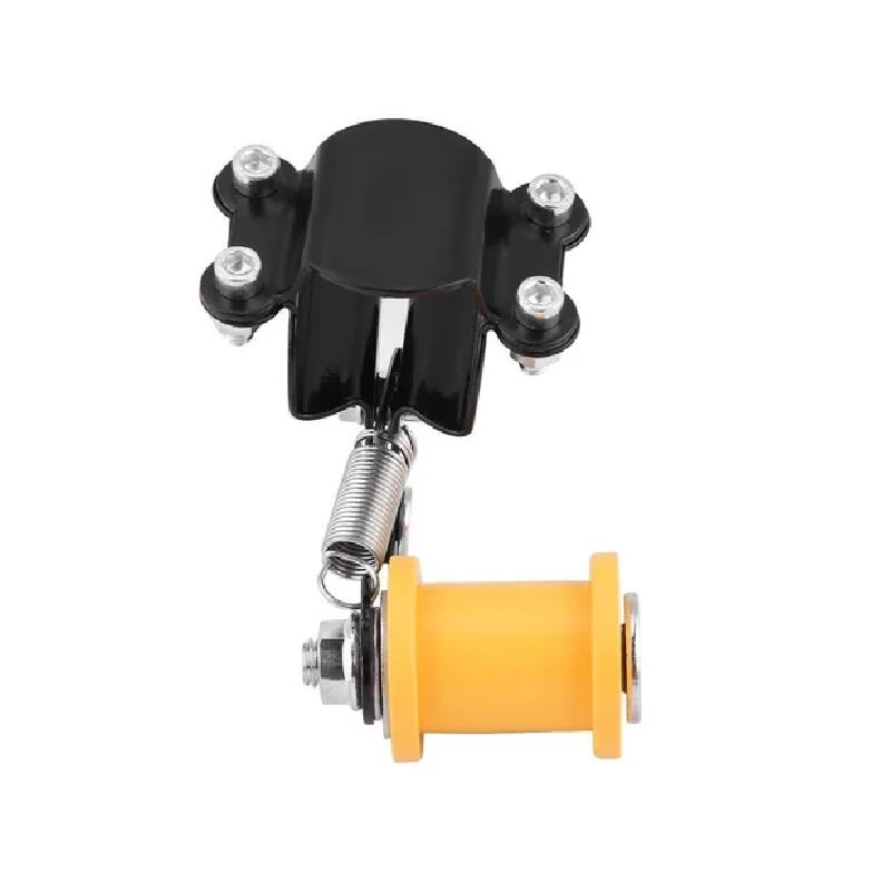 Tensor Cadena Moto Base Negro Rodillo Amarillo2
