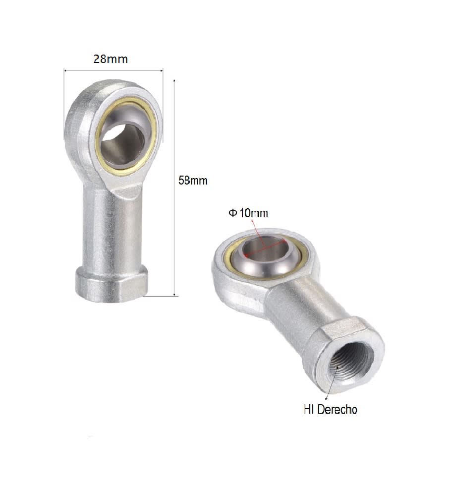 Terminal Dirección 10mm HI Derecho Paso 1.505