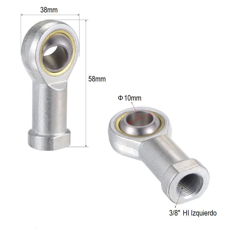 Terminal Dirección 10mm HI Izquierdo Paso 1.501