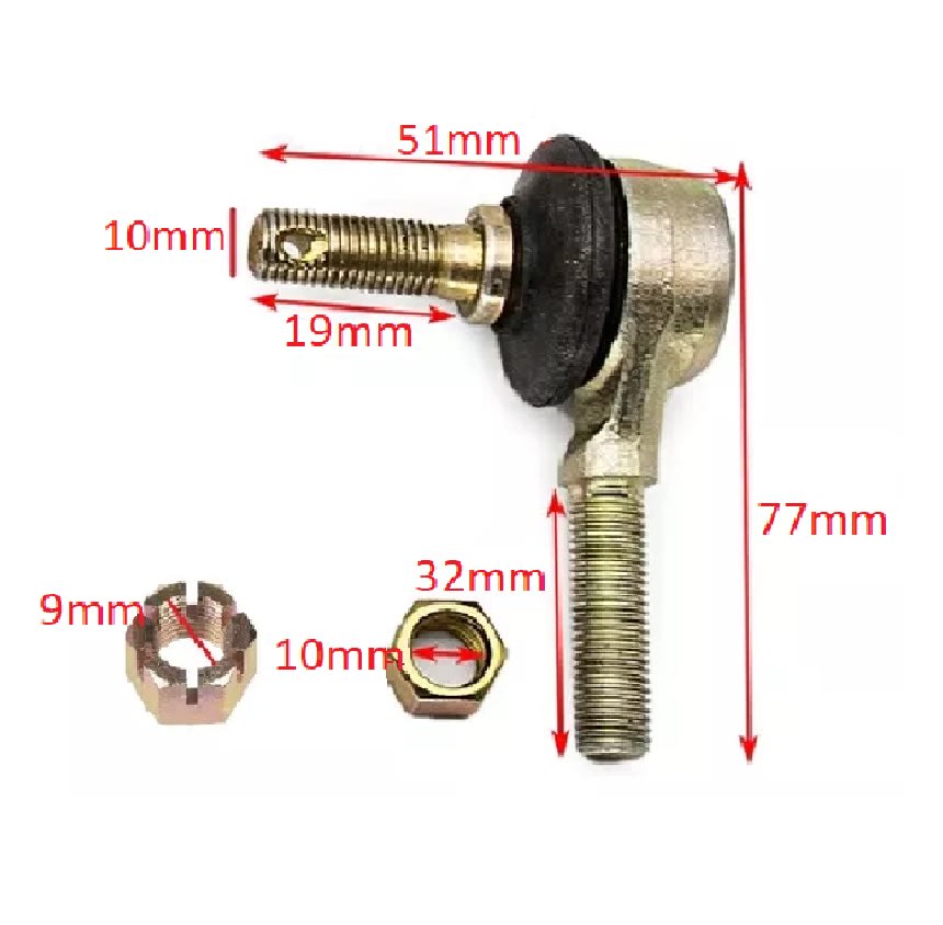 Terminal Dirección 10mm HE Derecho 1.2510