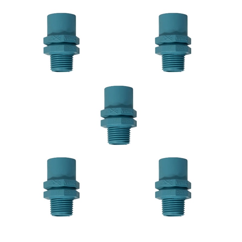 Terminal PVC-P CEM 20mm x 1/2? HE x 5 Unid. 0