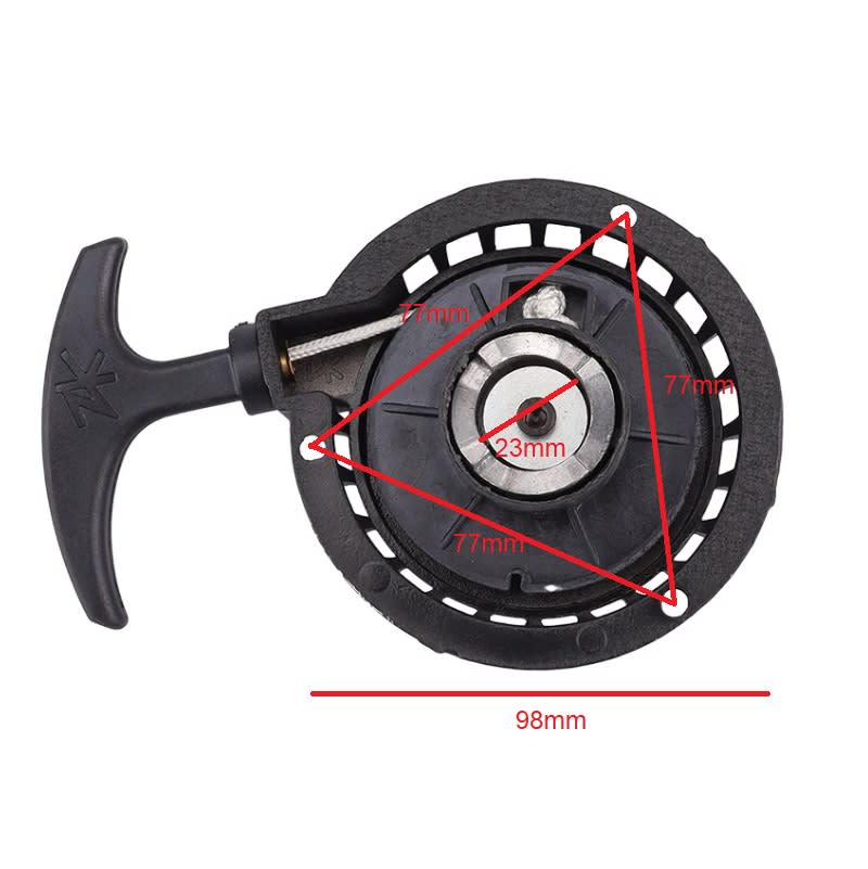 Tirador Partida 3P77 Arranque Normal 49cc Negro2