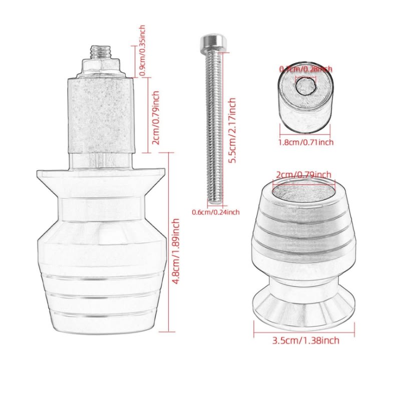 Tope Extremo Manillar Manubrio Café Par2