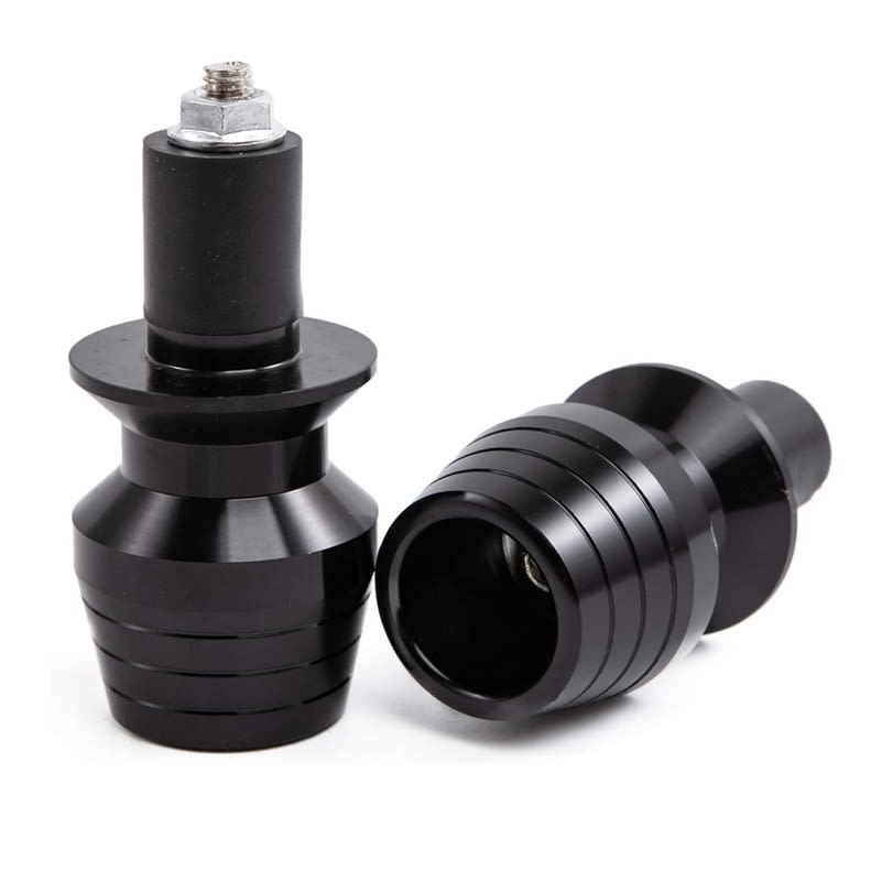 Tope Extremo Manillar Manubrio Negro Par3