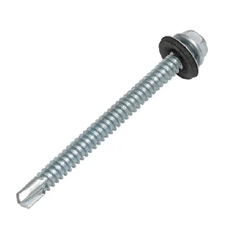 Tornillo Autoperforante Hexagonal 2 1/2'' x 12 mm C/Golilla x 5 Unid.1