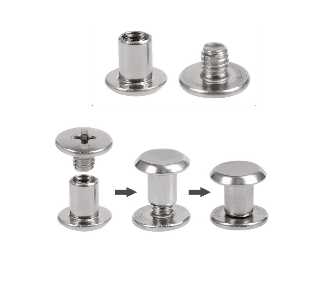Tornillo Chicago para Encuadernación C/Tuerca M5x6mm4