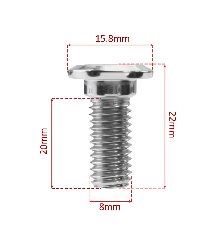 Tornillo Fijación Disco de Freno M8x20mm Inox.4
