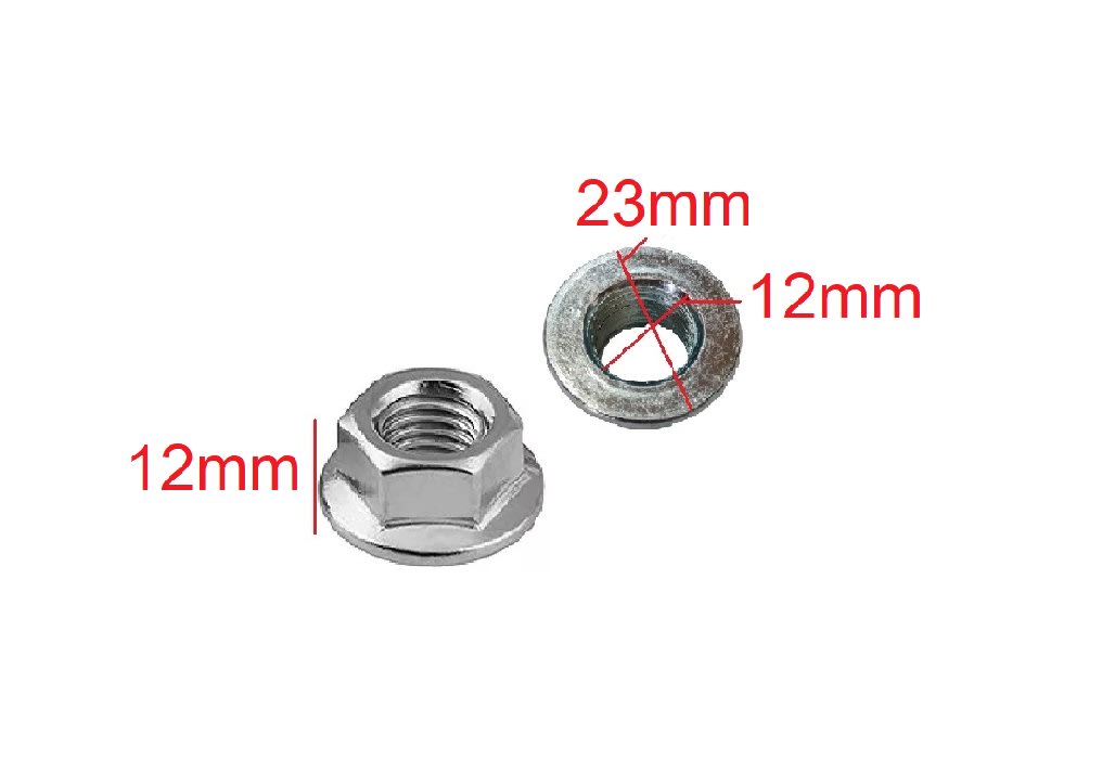 Tuerca Brida Hexagonal Bloqueo M12 x 5 Unid.1