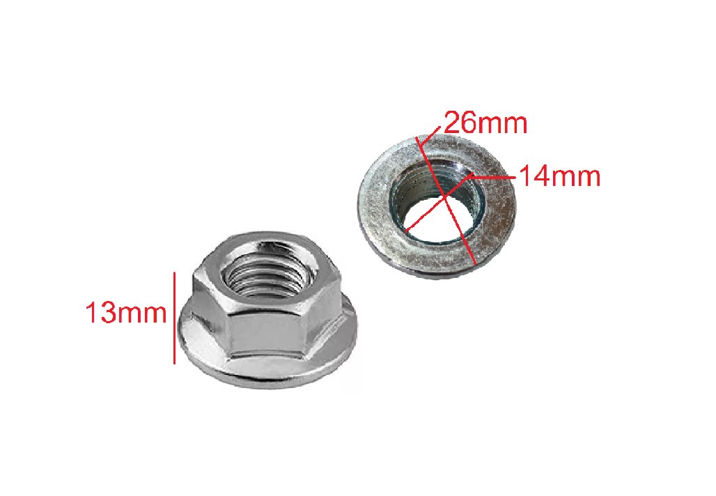 Tuerca Brida Hexagonal de Bloqueo M14 x 5 Unid.4