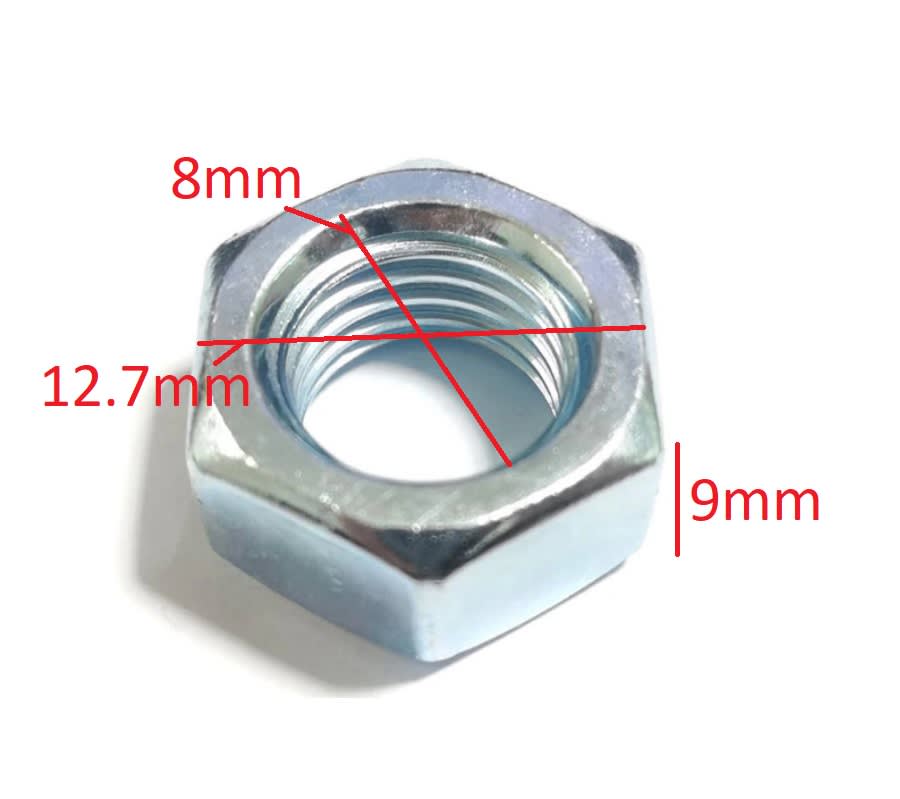 Tuerca Hexagonal 8mm x 5Unid.5