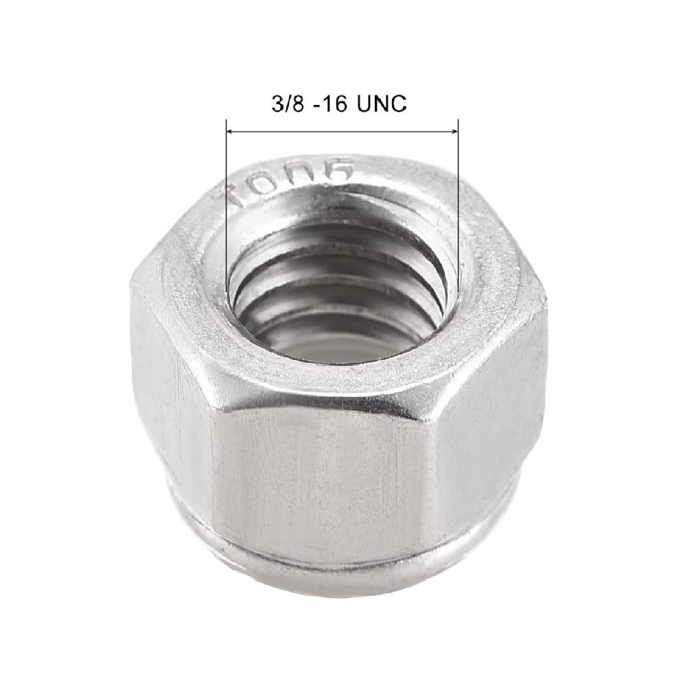 Tuerca Hexagonal de Seguridad 3/8 Hilo 16G x 5Unid.6