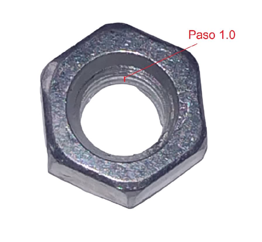 Tuerca Hexagonal de Seguridad M5 5x10mm Paso 1.02