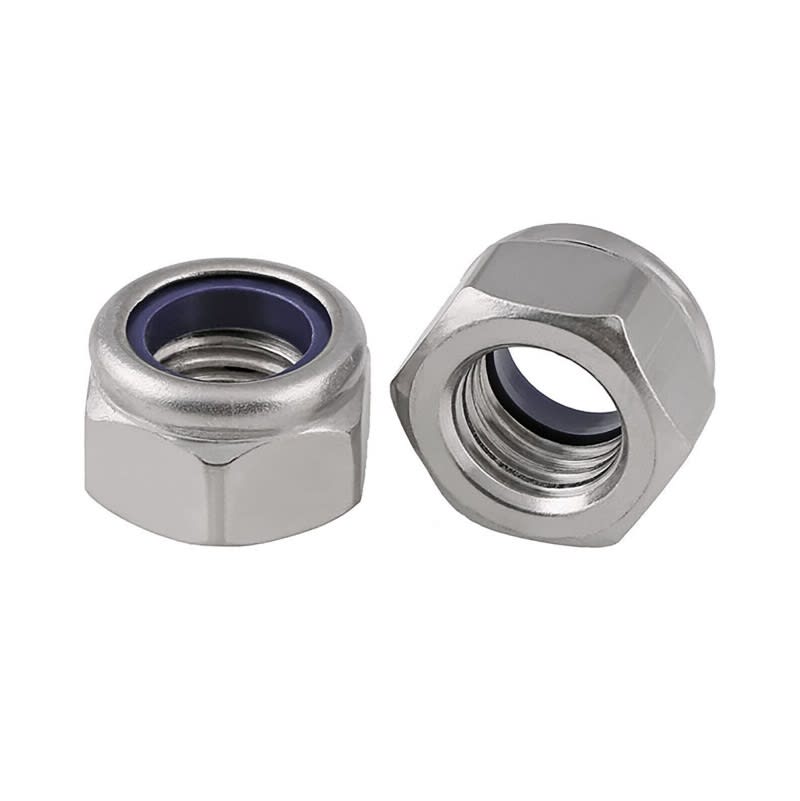 Tuerca Hexagonal de Seguridad Zinc 7mm Paso 1.02