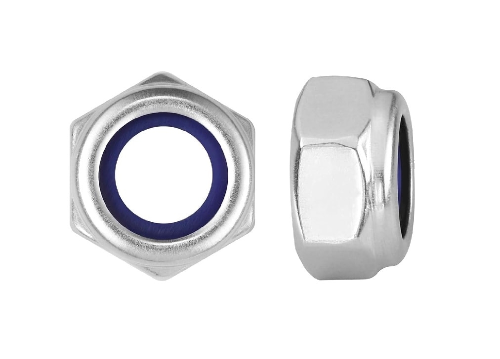 Tuerca Hexagonal M10 Con Seguro Nylon Paso 1.54