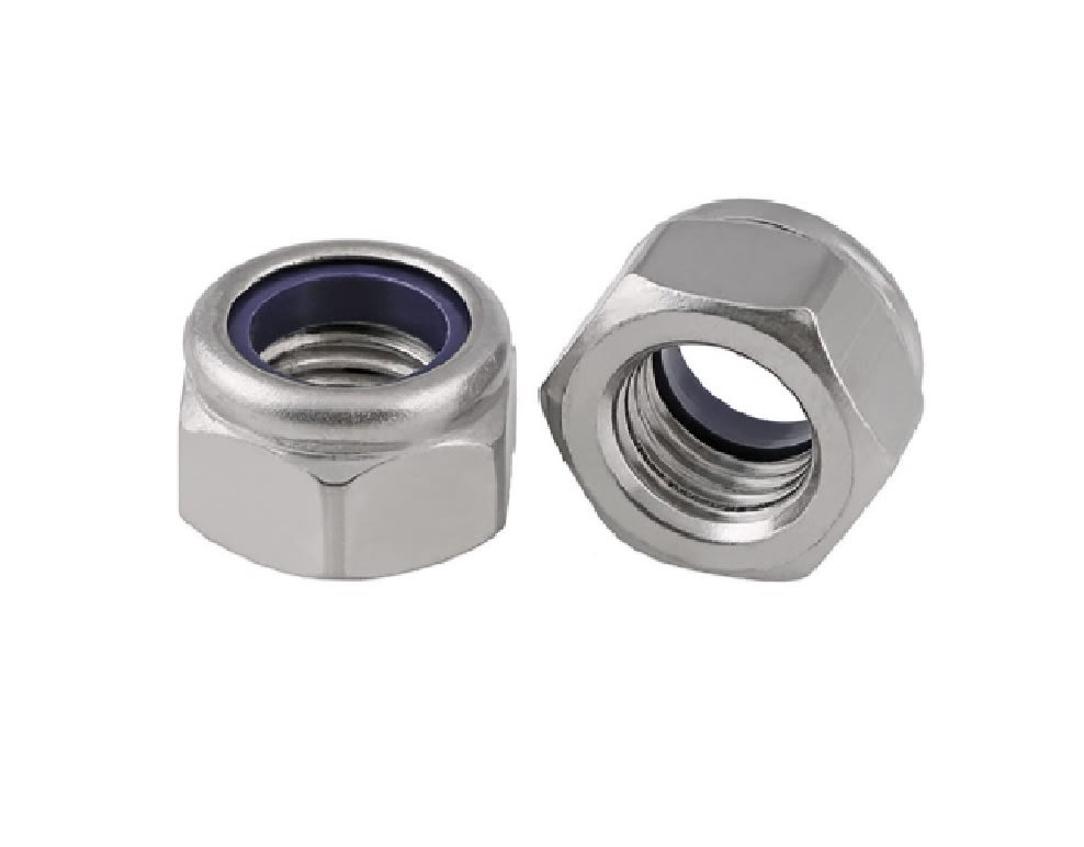 Tuerca Hexagonal M10 Con Seguro Nylon Paso 1.5 x 10 Unid5