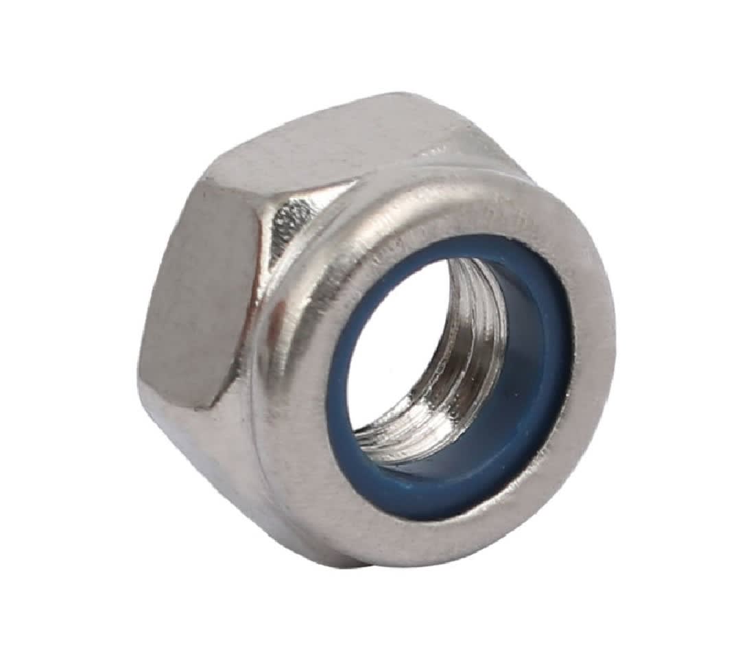 Tuerca Hexagonal Seguridad Zinc 8mm Paso 1.25 x 20 Unid.2