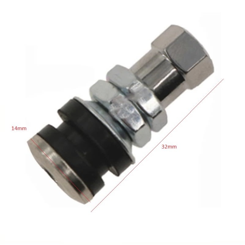 Válvula 10 mm Para Llanta Tubular 32 x 14mm x 5 unidades2