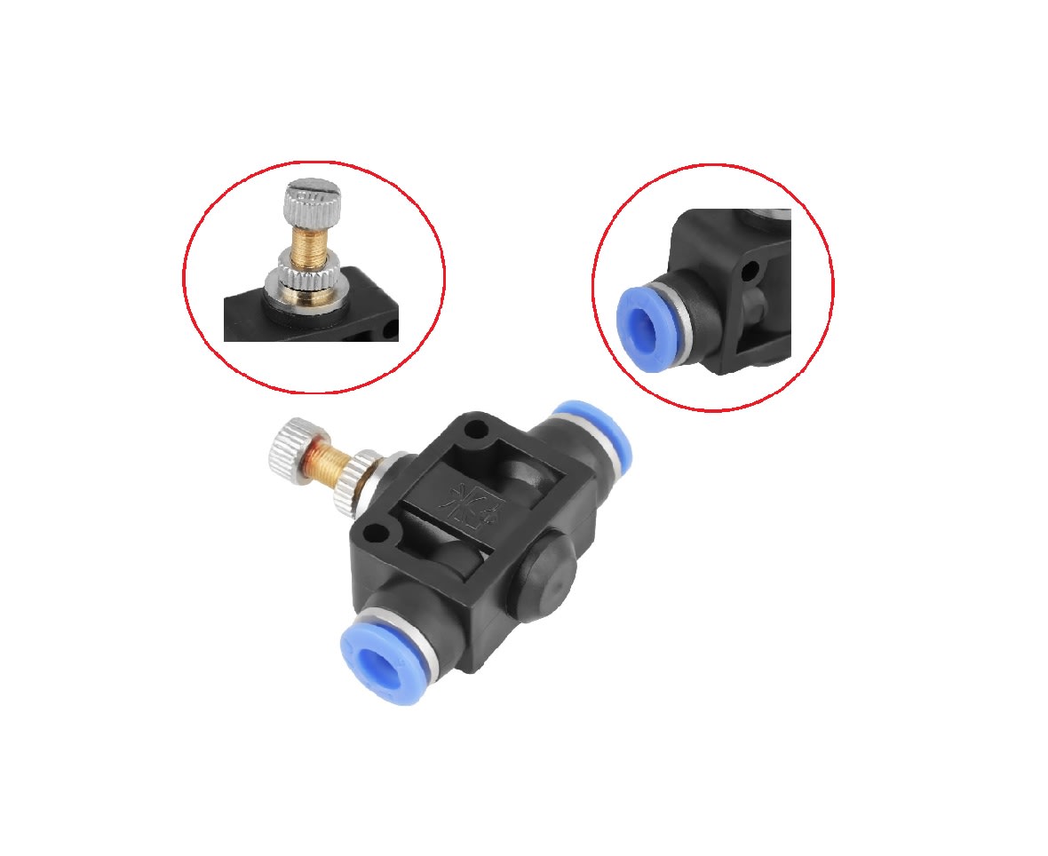 Válvula Control de Flujo Neumático SCF - 8mm5