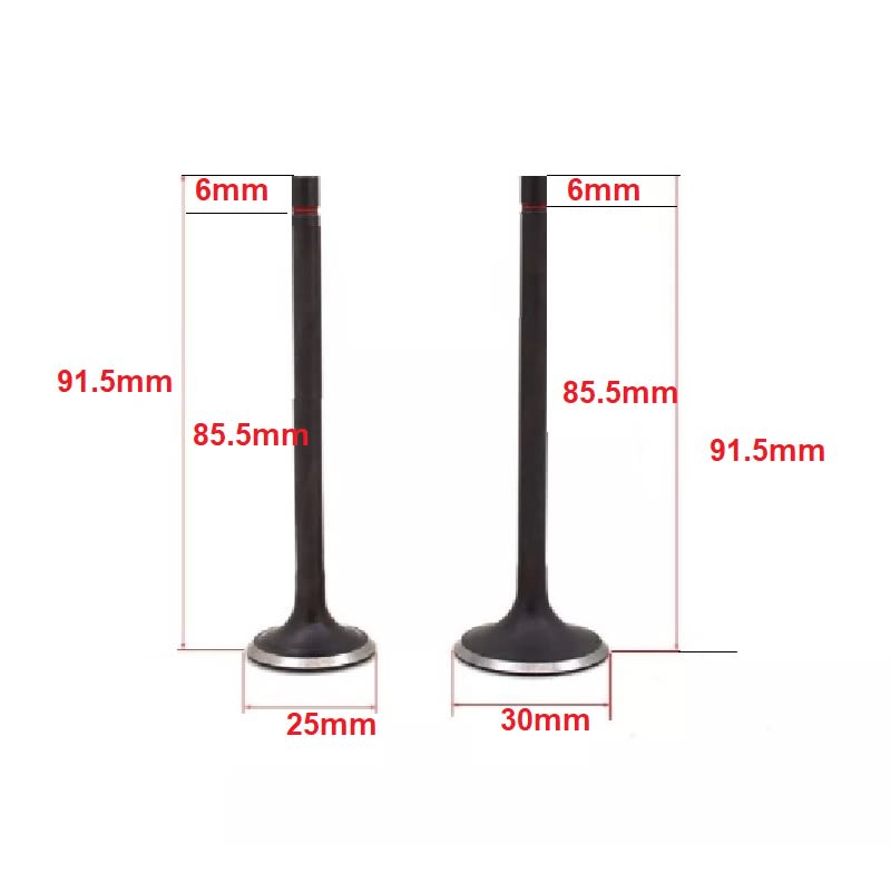 Valvula Escape y admision 91.5 x 25 y 30mm5