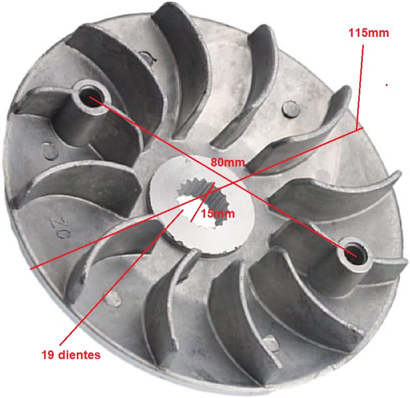Kit Variador Embrague Scooter10