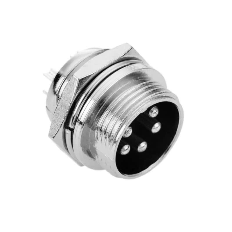 Conector Aviacion GX-12 5P Macho