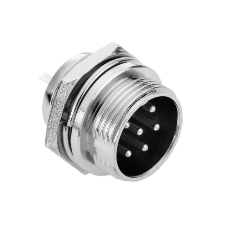 Conector Aviacion GX-12 6P Macho