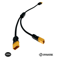 Cable XT60 Tipo Y para Paneles Solares | Conexión Paralela | 2 Macho a 1 Hembra | 30 cm