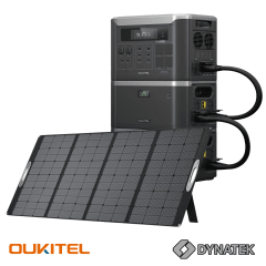 OUKITEL BP3000E + 2 Baterías de Expansión B2000L + Panel Portátil Plegable PV400
