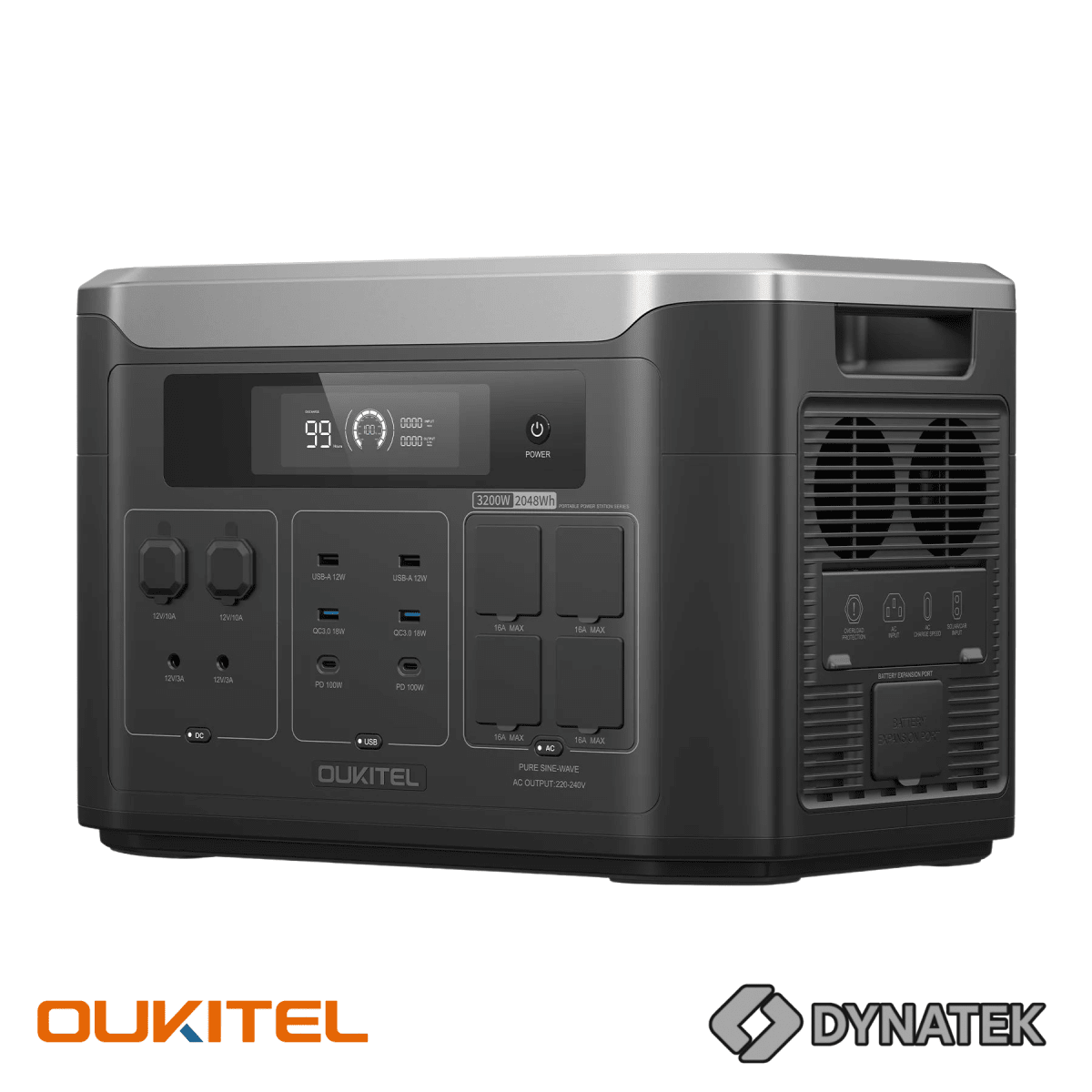 OUKITEL BP3000E – Estación de Energía Portátil Expandible 3200W / 2048Wh4