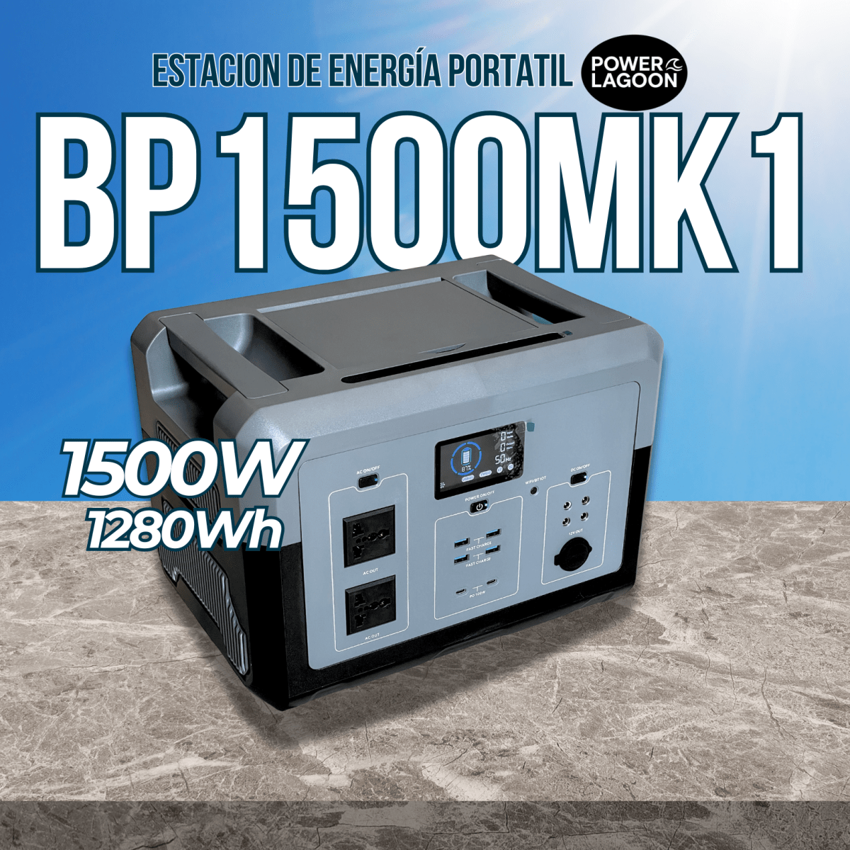 POWER LAGOON BP1500MK1 – Estación de Energía Portátil 1500W / 1280Wh1