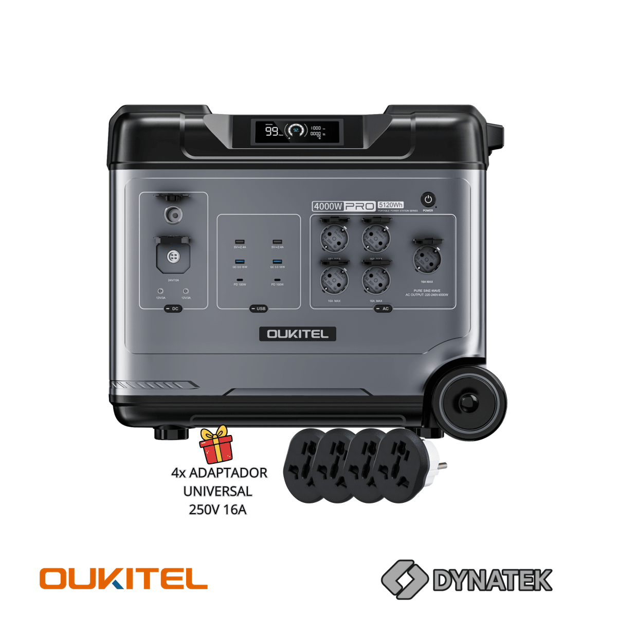 OUKITEL P5000E PRO – Estación de Energía Portátil 4000W / 5120Wh2