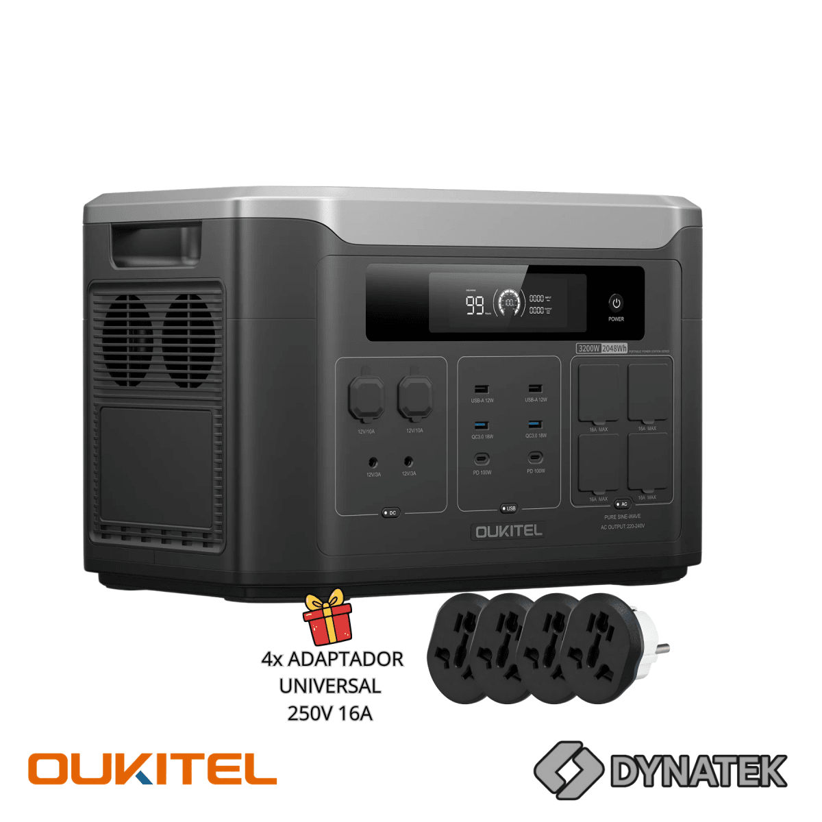 OUKITEL BP3000E + 2 Baterías de Expansión B2000L4
