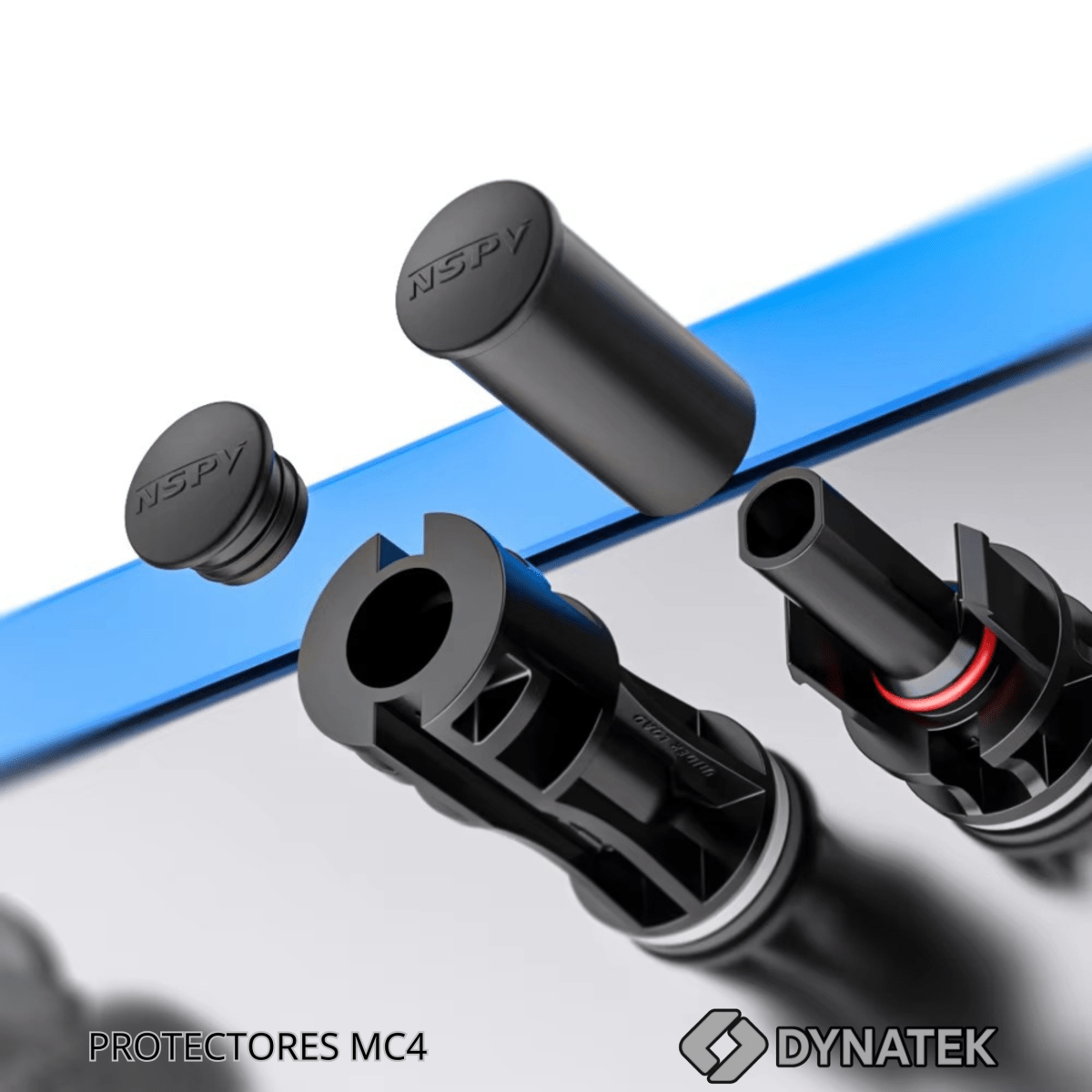 3 SETS TAPAS PROTECTORAS MC4 PARA CONECTORES CABLES SOLARES - MACHO / HEMBRA4