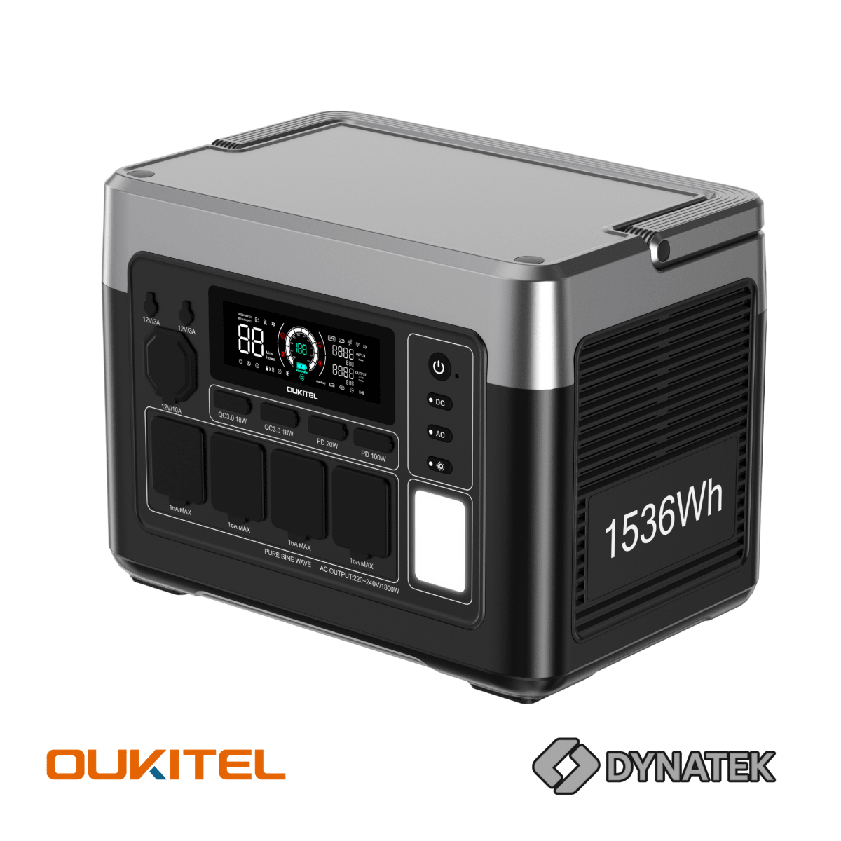 OUKITEL P1500E PLUS – Estación de Energía Portátil 1800W / 1536Wh5