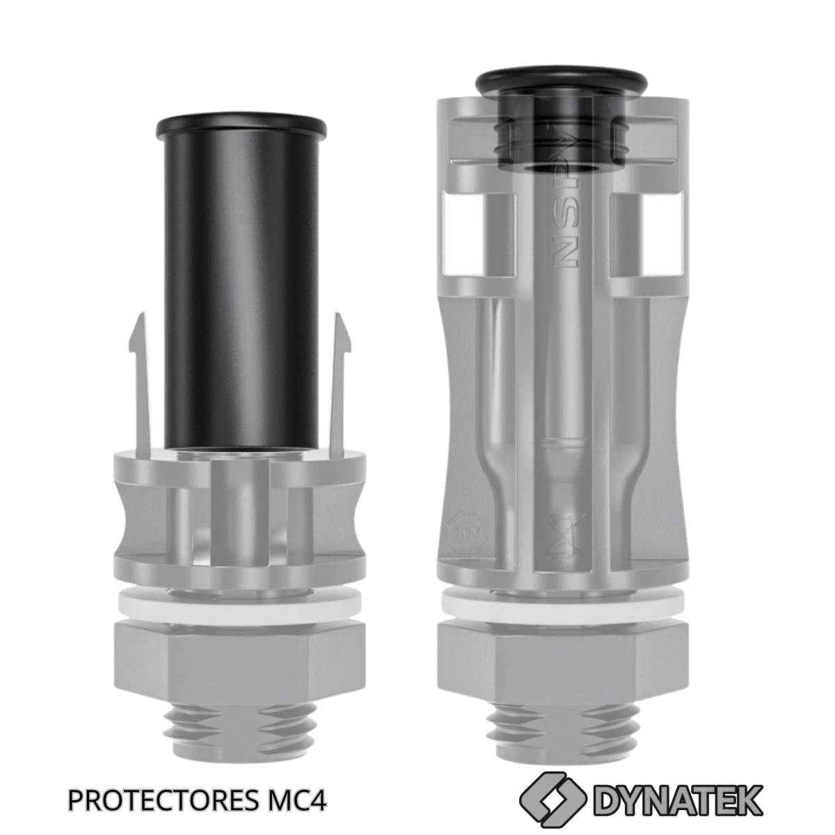PACK 3 SETS PROTECTORES MC4 PARA CONECTORES CABLES SOLARES - MACHO / HEMBRA6